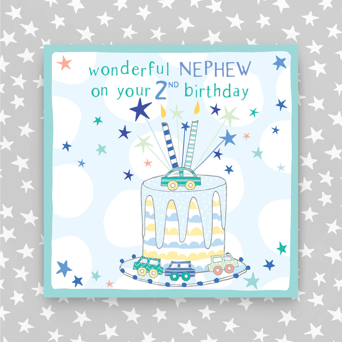 2nd Birthday Greeting Card - Nephew (NPH06)