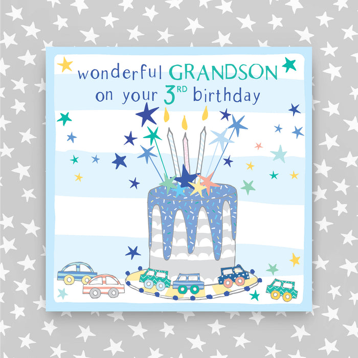 3rd Birthday Greeting Card - Grandson (NPH08)