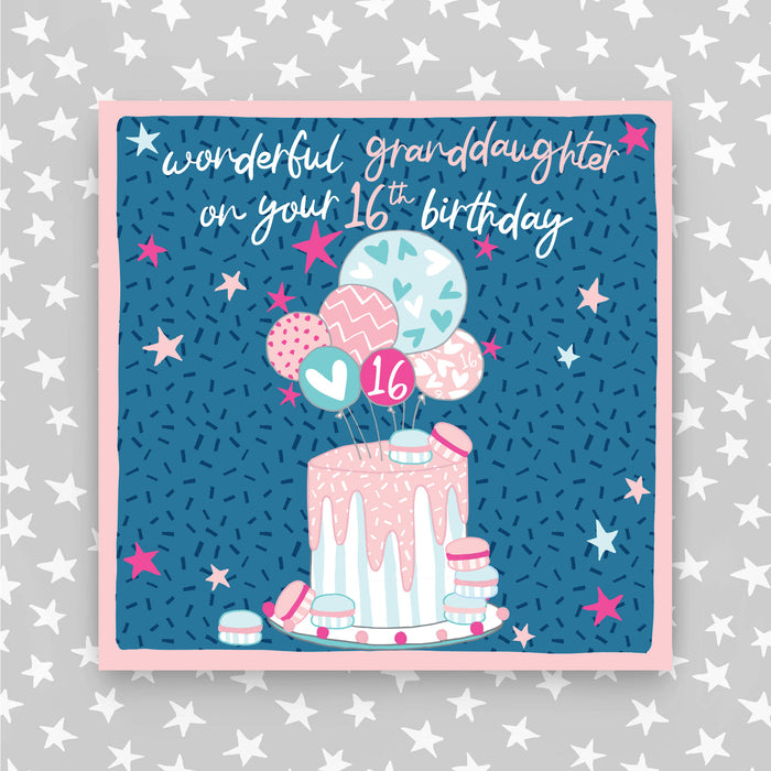 16th Birthday Greeting Card - Granddaughter (NPH101)