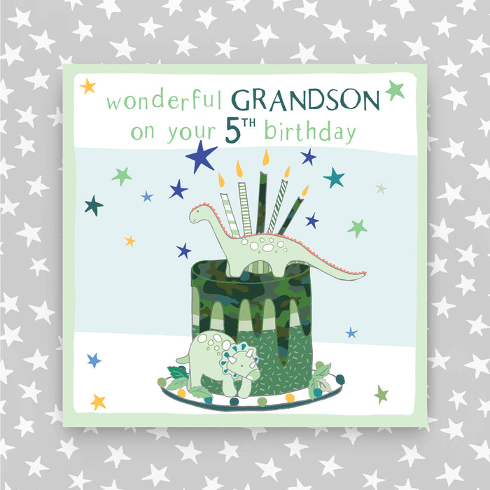 5th Birthday Greeting Card - Grandson (NPH14)
