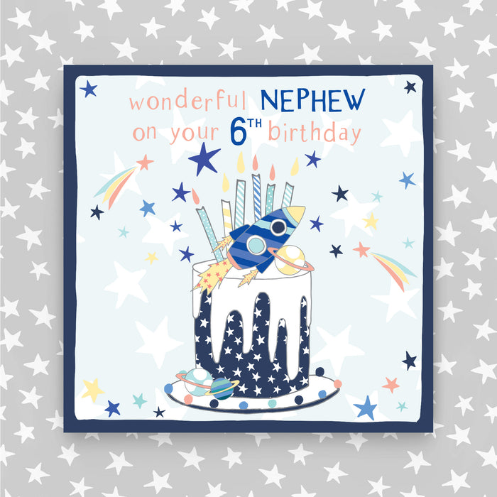6th Birthday Greeting Card - Nephew (NPH18)