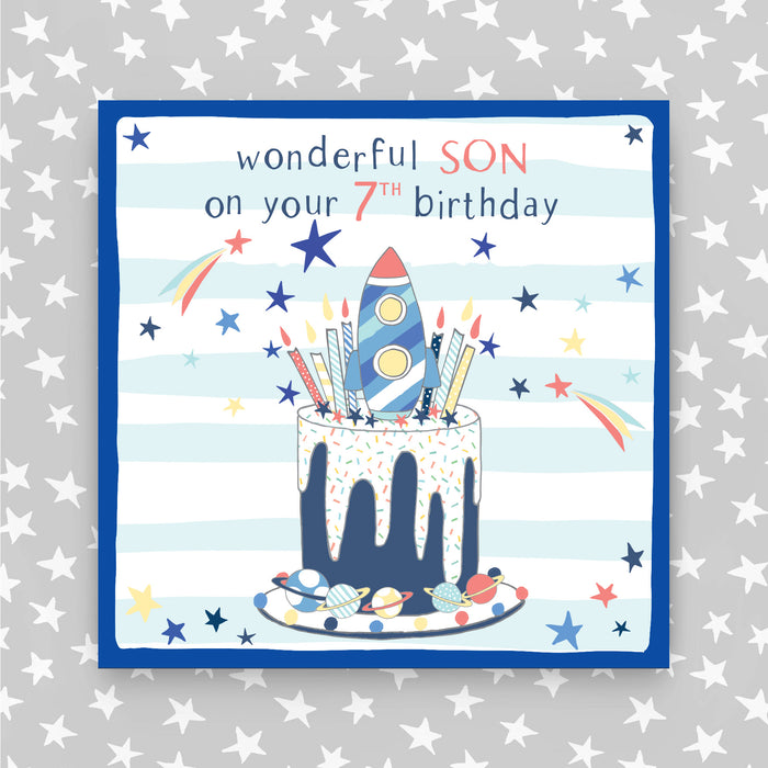 7th Birthday Greeting Card - Son (NPH19)