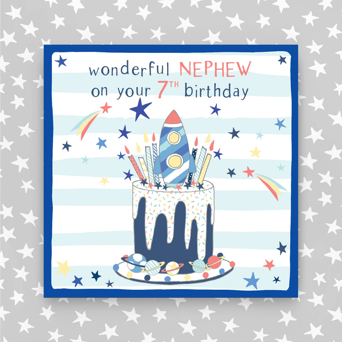 7th Birthday Greeting Card - Nephew (NPH21)