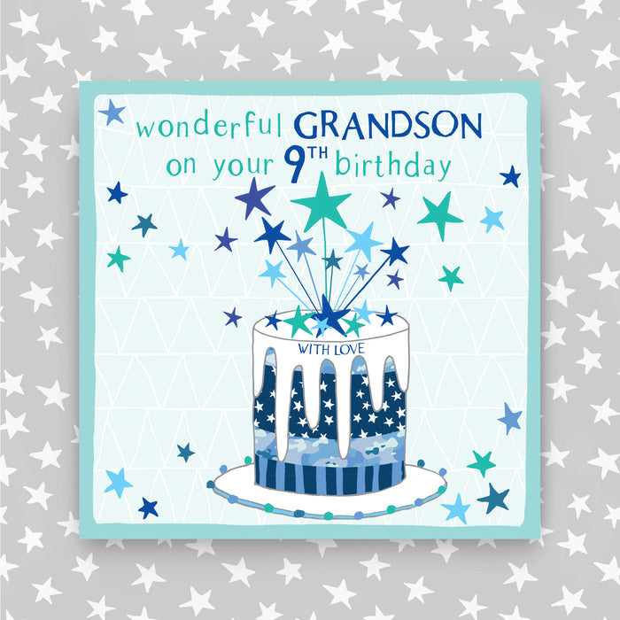 9th Birthday Greeting Card - Grandson (NPH26)
