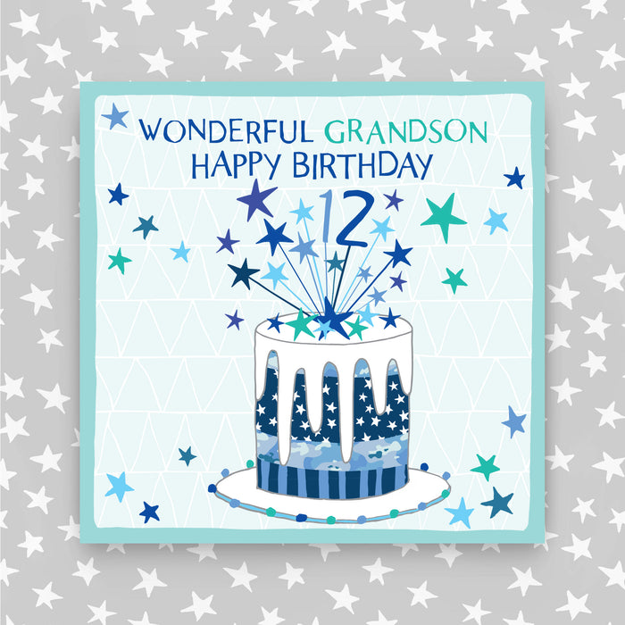 12th Birthday Greeting Card - Grandson (NPH35)