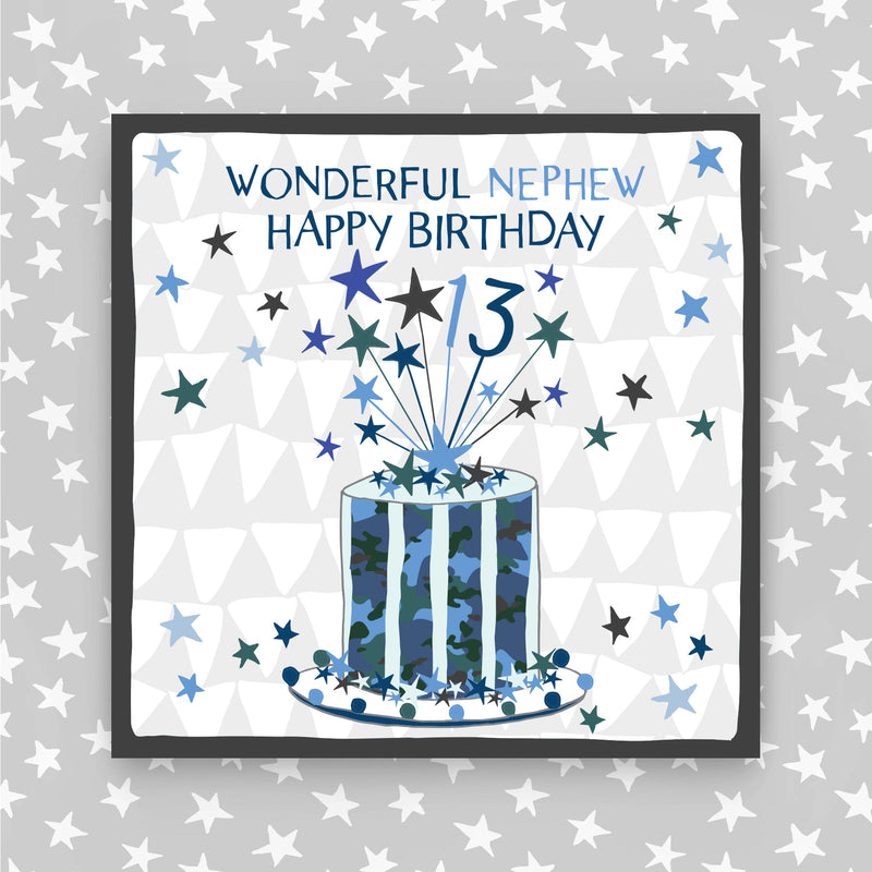 13th Birthday Greeting Card - Nephew (NPH39)