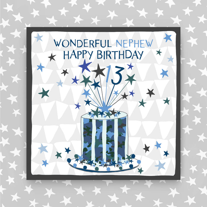 13th Birthday Greeting Card - Nephew (NPH39)