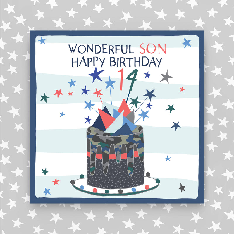 14th Birthday Greeting Card - Son (NPH40)
