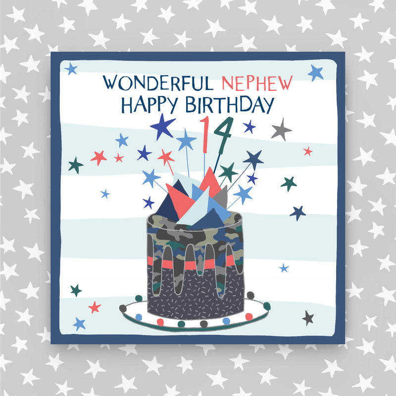 14th Birthday Greeting Card - Nephew (NPH42)