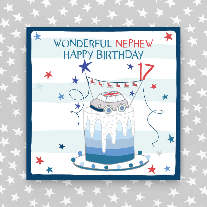 17th Birthday Greeting Card - Nephew (NPH51)