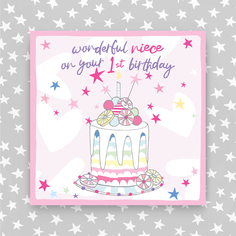 1st Birthday Greeting Card - Niece (NPH57)