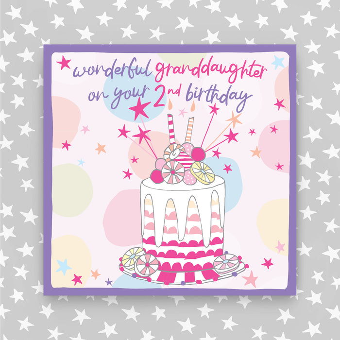 2nd Birthday Greeting Card - Granddaughter (NPH59)