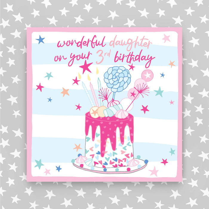 3rd Birthday Greeting Card - Daughter (NPH61)