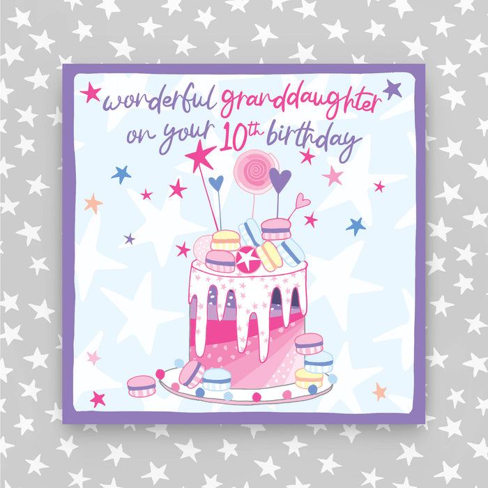 10th Birthday Greeting Card - Granddaughter (NPH83)
