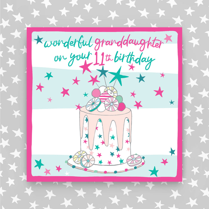 11th Birthday Greeting Card - Granddaughter (NPH86)