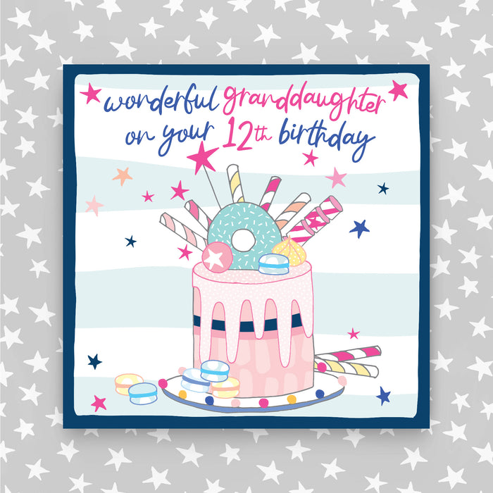 12th Birthday Greeting Card - Granddaughter (NPH89)