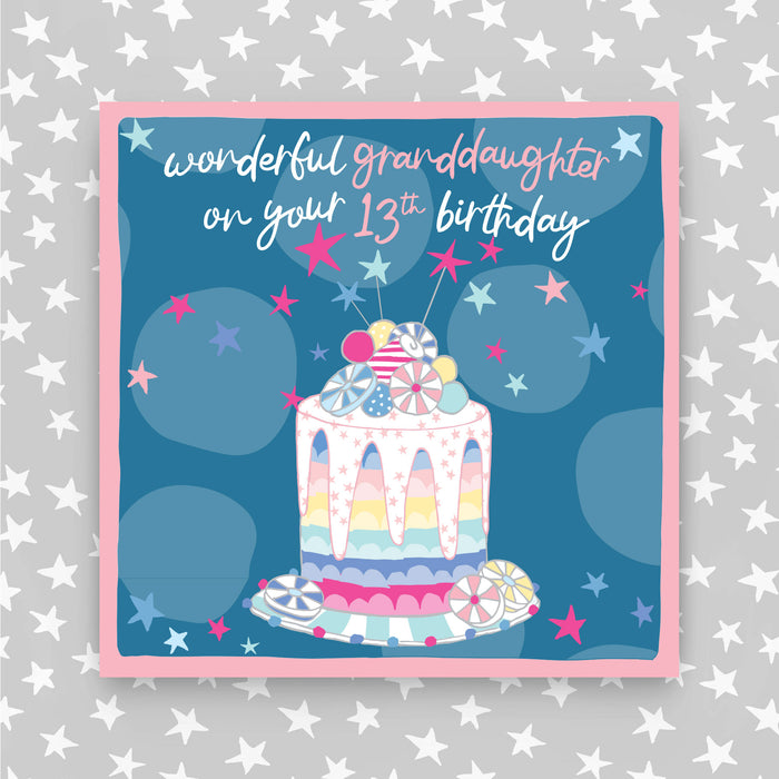 13th Birthday Greeting Card - Granddaughter (NPH92)