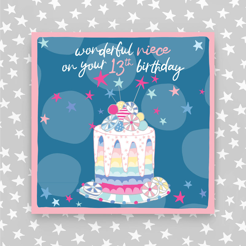 13th Birthday Greeting Card - Niece (NPH93)