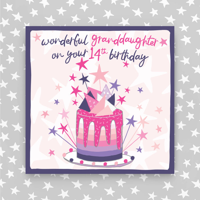 14th Birthday Greeting Card - Granddaughter (NPH95)