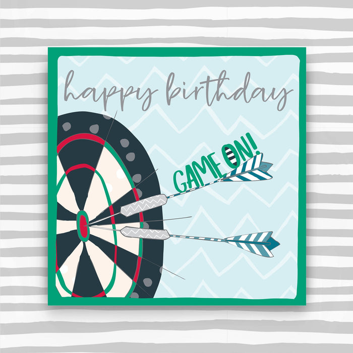 Darts - Happy Birthday Greeting Card (OC07)
