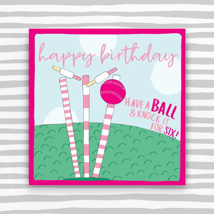 Women's Cricket - Happy Birthday Greeting Card (OC23)