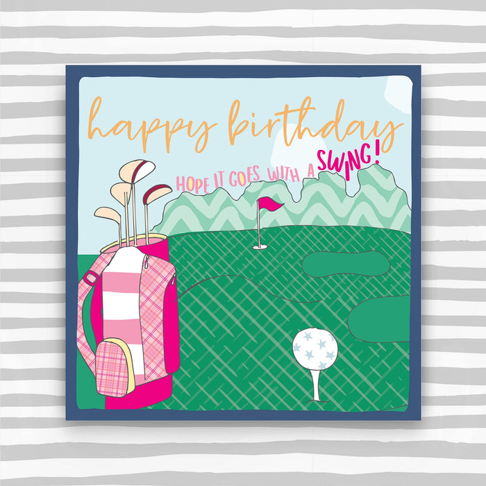 Women's Golf - Happy Birthday Greeting Card (OC24)