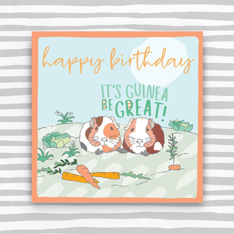 Guinea Pigs - Happy Birthday Greeting Card (OC31)