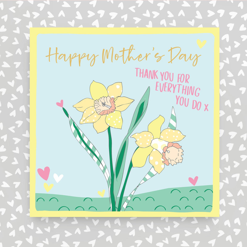 Happy Mother's Day Greeting Card - Thank you for everything you do (OC41)