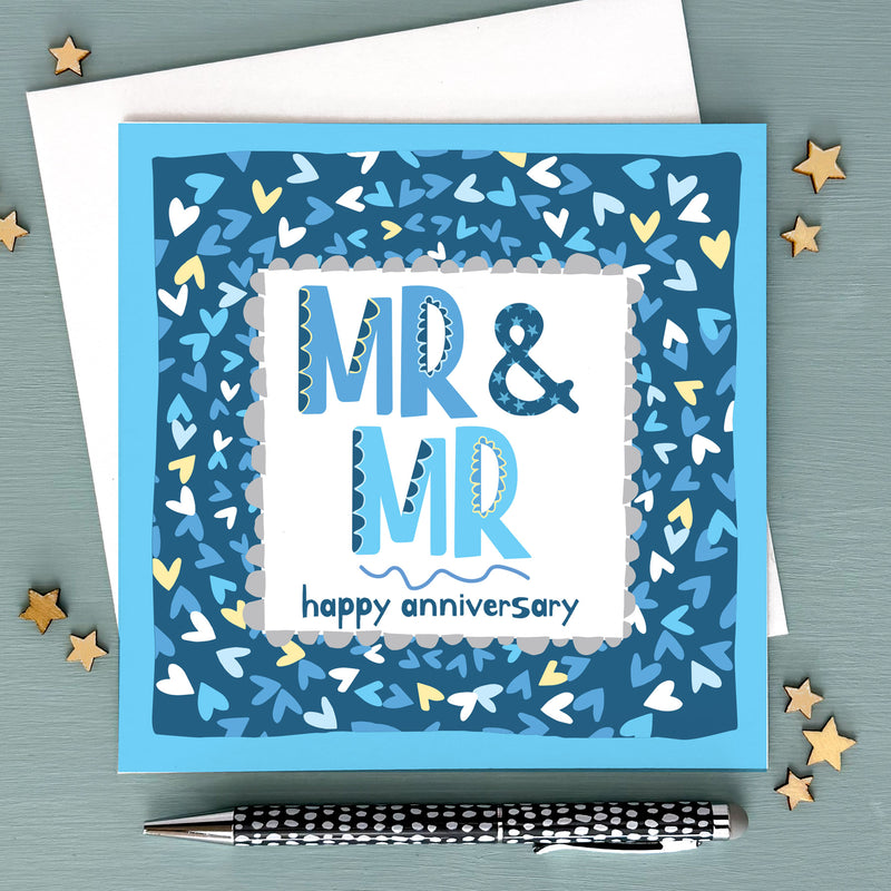 Mr & Mr - Happy Anniversary Greeting Card (TF179)