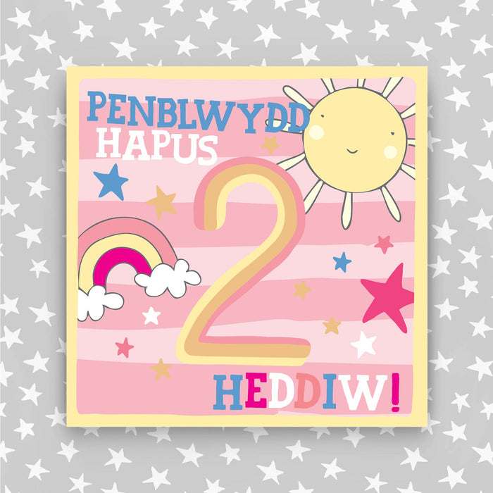 Welsh - Penblwydd Hapus 2 Heddiw - Happy Birthday 2 today card (WHH29)