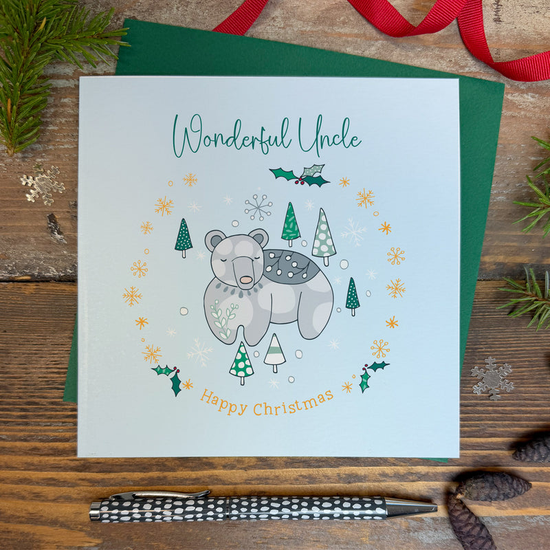 Wonderful Uncle Christmas Card (XGR101)