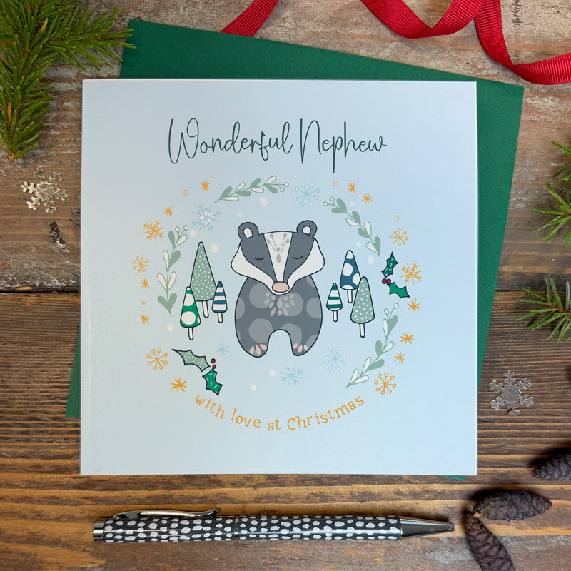 Wonderful Nephew Christmas Card (XGR103)