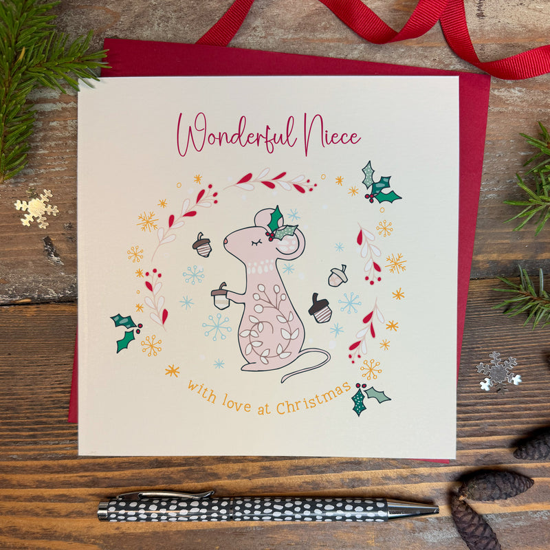 Wonderful Niece Christmas Card (XGR104)