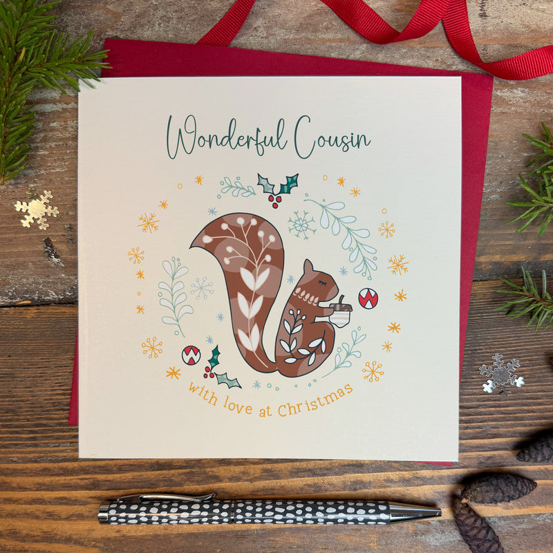 Wonderful Cousin Christmas Card (XGR105)