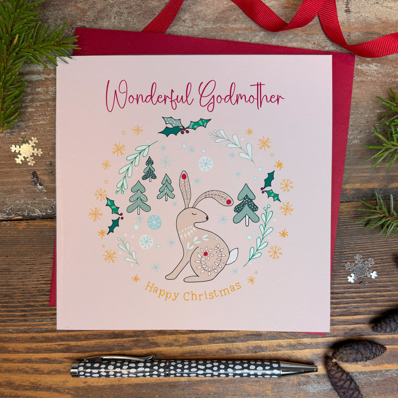 Wonderful Godmother Christmas Card (XGR107)