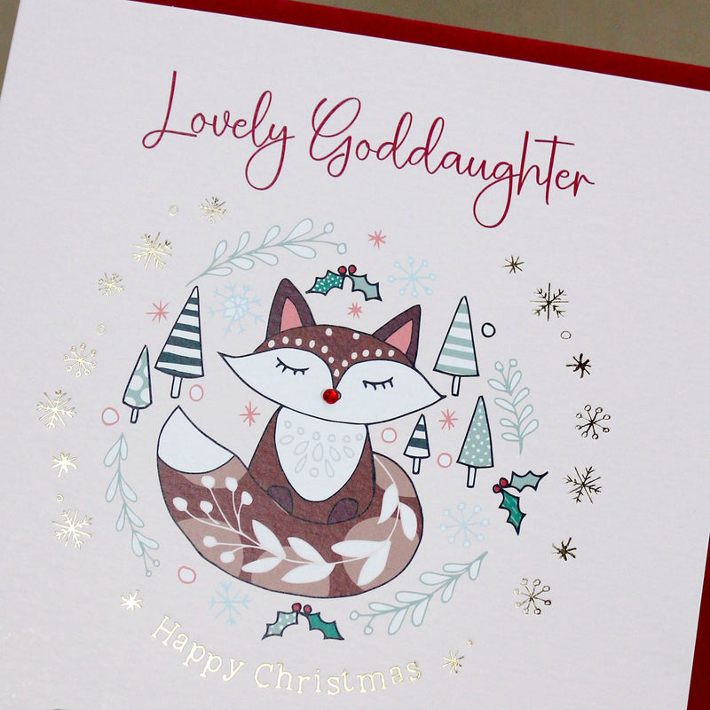 Lovely Goddaughter Christmas Card (XGR109)