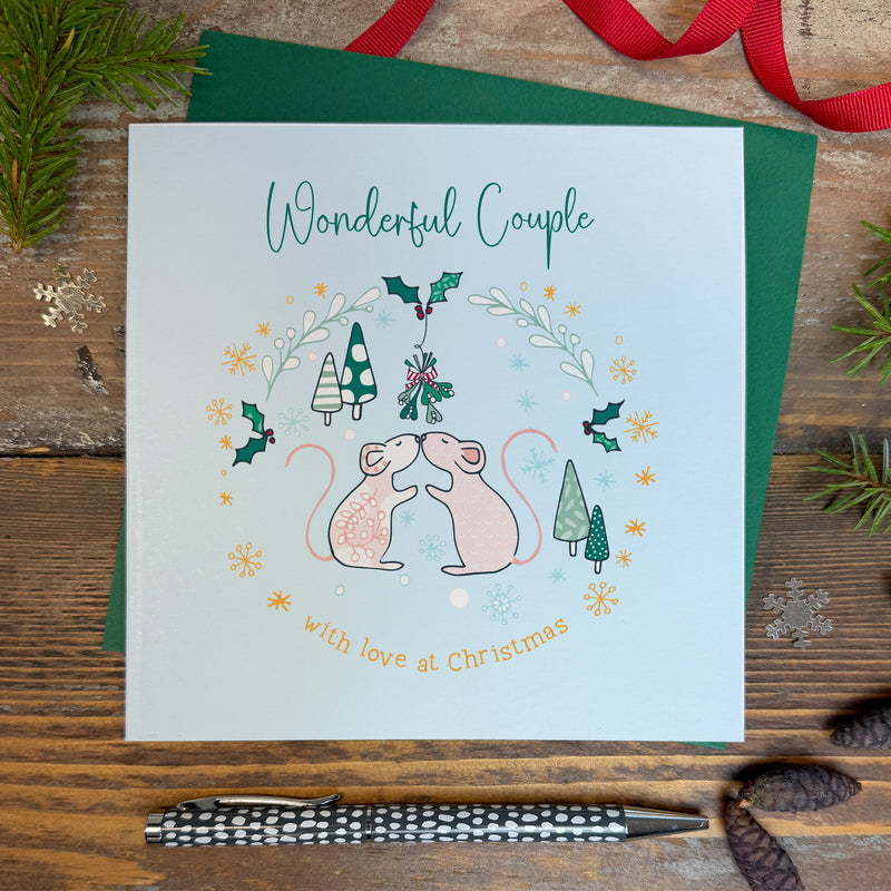 Wonderful Couple Christmas Card (XGR111)