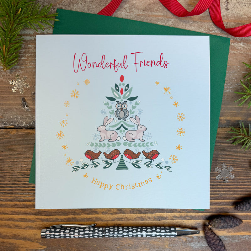 Wonderful Friends Christmas Card (XGR114)