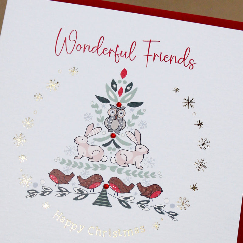 Wonderful Friends Christmas Card (XGR114)