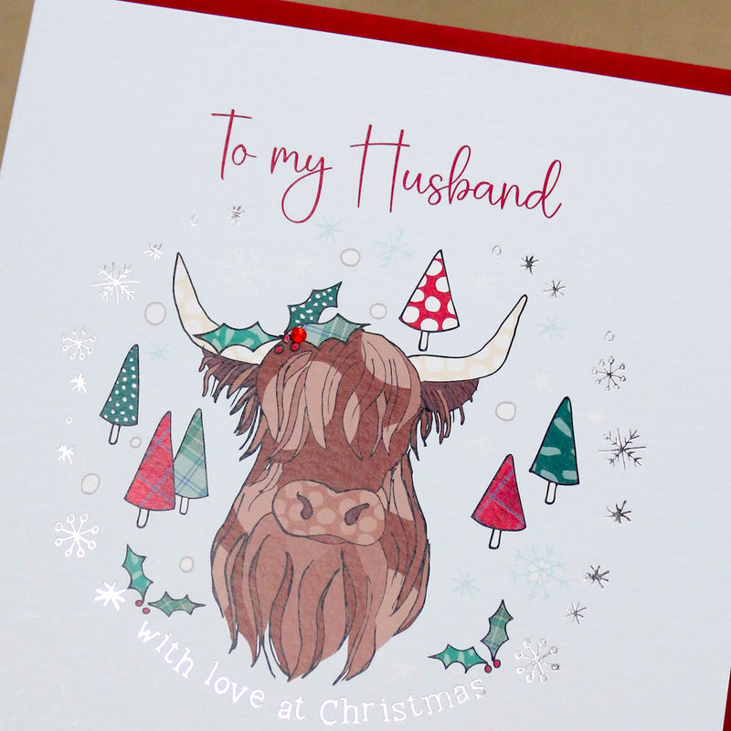 Scottish - To My Husband Christmas Card (XGR119)
