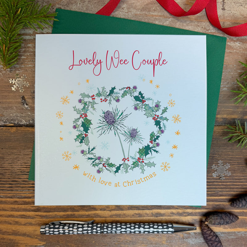 Scottish - Lovely Wee Couple Christmas Card (XGR121)