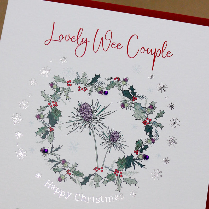 Scottish - Lovely Wee Couple Christmas Card (XGR121)