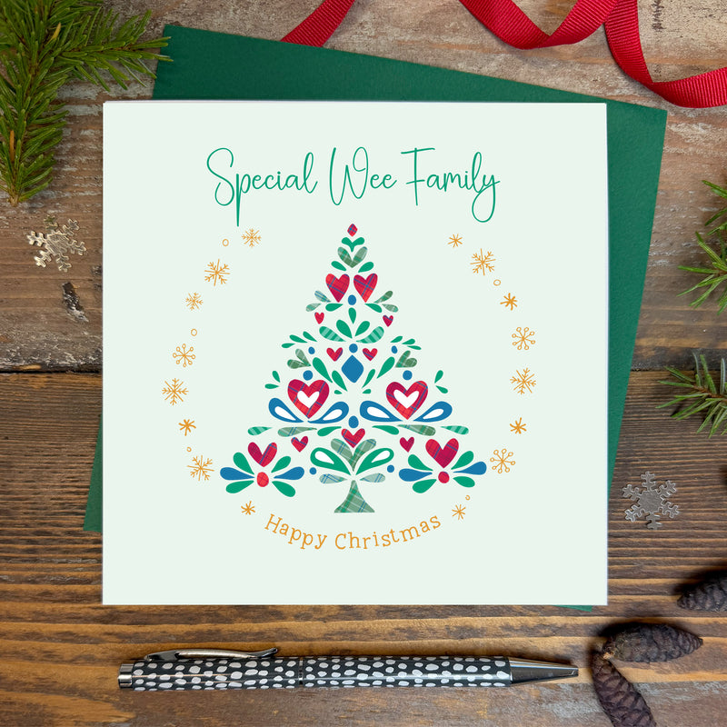 Scottish - Special Wee Family Christmas Card (XGR122)