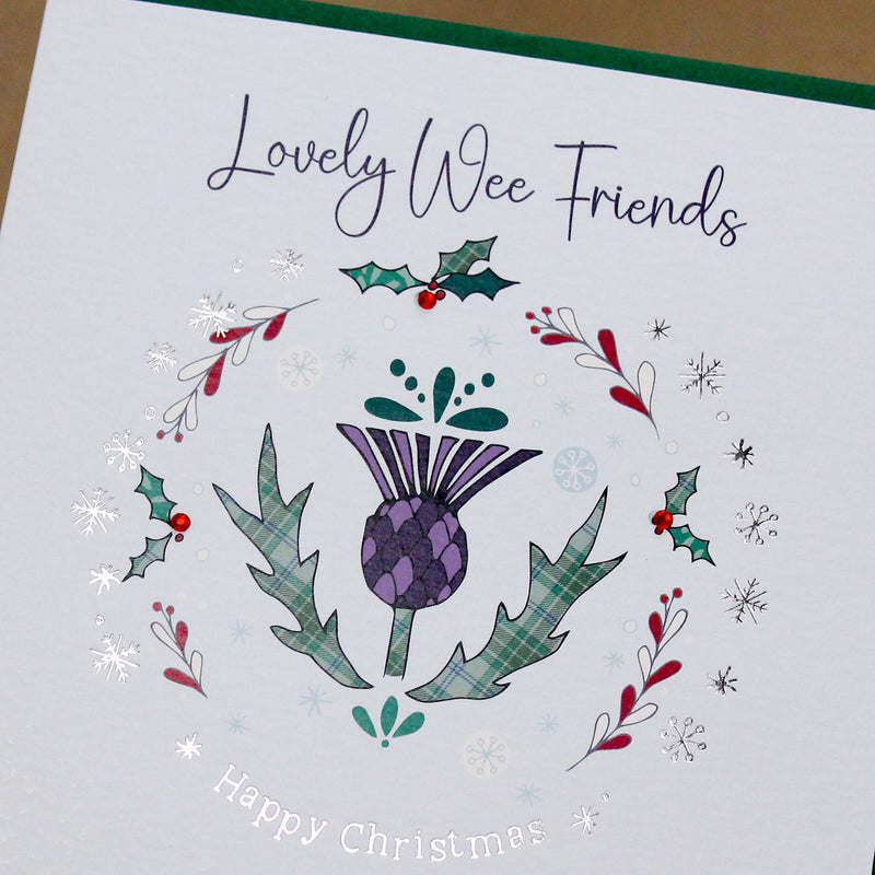 Scottish - Lovely Wee Friends Christmas Card (XGR123)