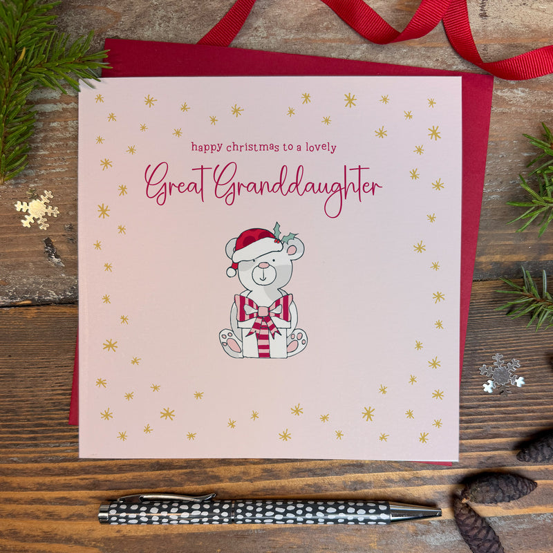 Happy Christmas to a Lovely Great Granddaughter (XGR14)