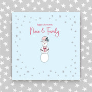 Happy Christmas Niece & Family (XGR36)