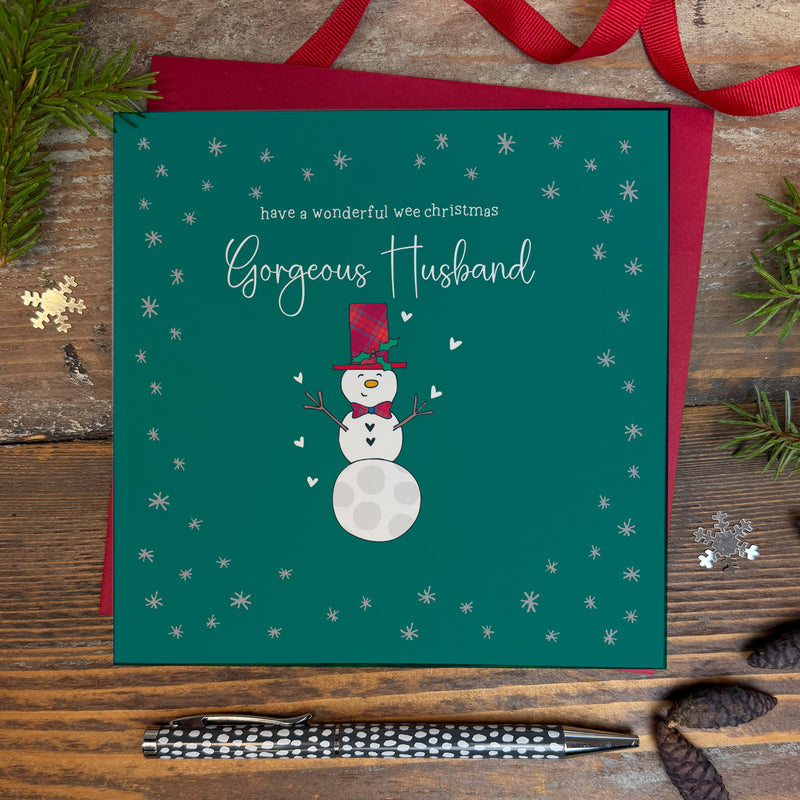 Scottish - Have a wonderful wee Christmas Gorgeous Husband (XGR59)