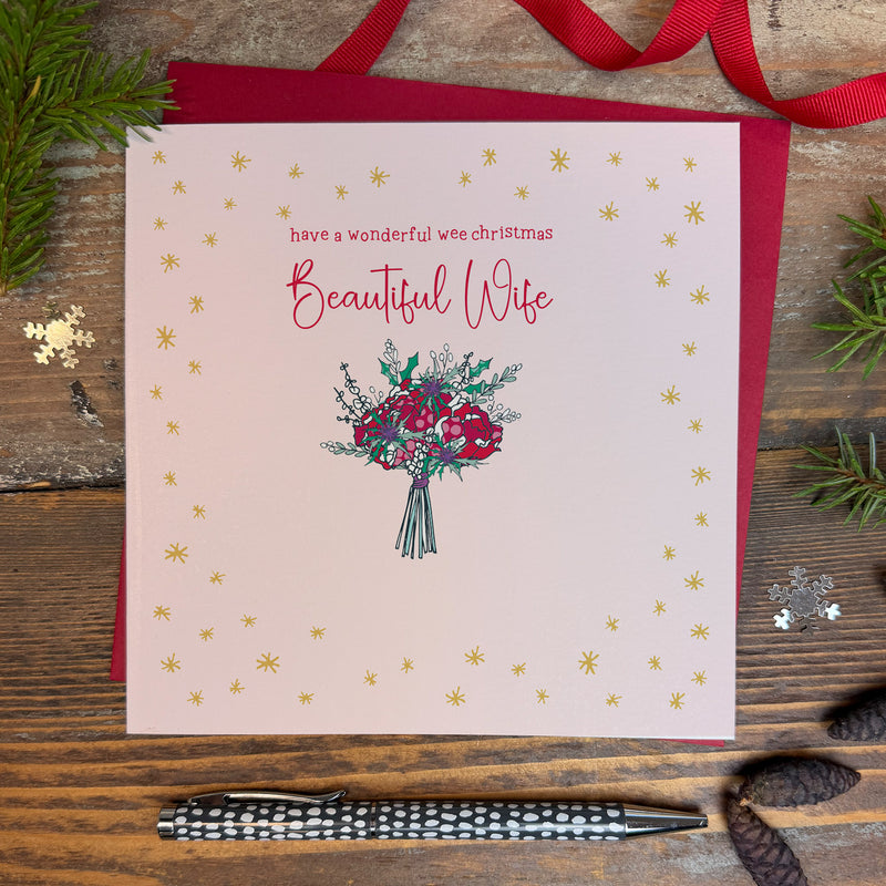 Scottish - Have a wonderful wee Christmas Beautiful Wife (XGR60)