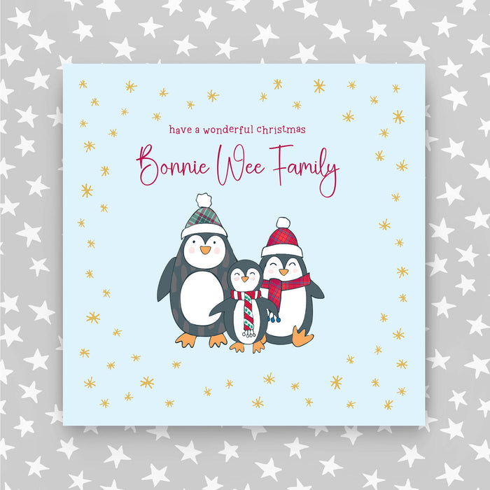 Scottish - Have a wonderful Christmas Bonnie Wee Family (XGR61)