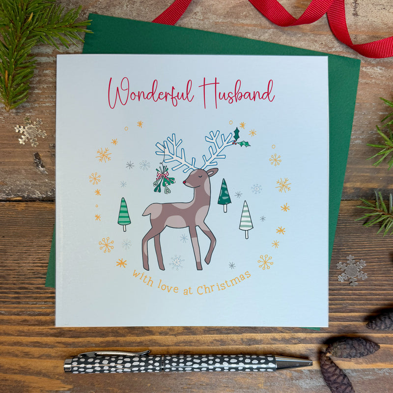 Wonderful Husband Christmas Card (XGR72)